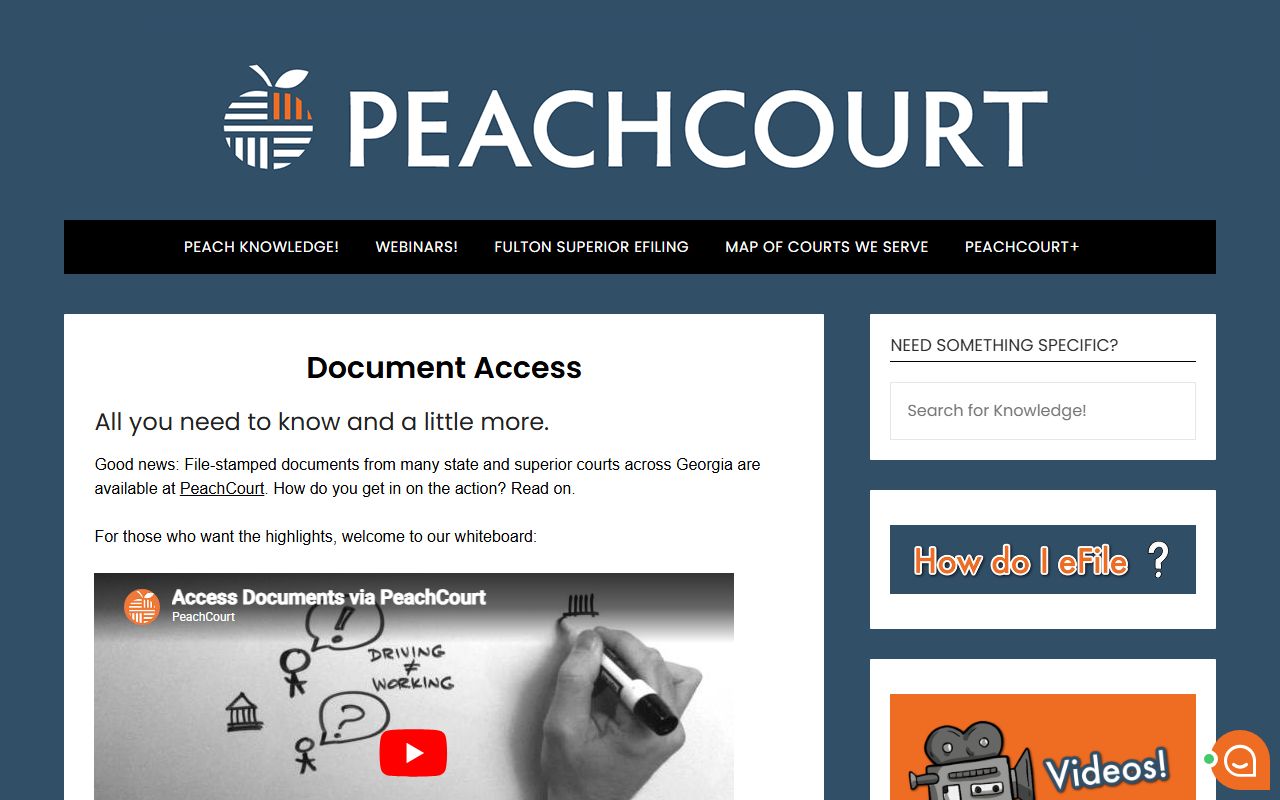 Jefferson County court dockets PeachCourt document access explanation