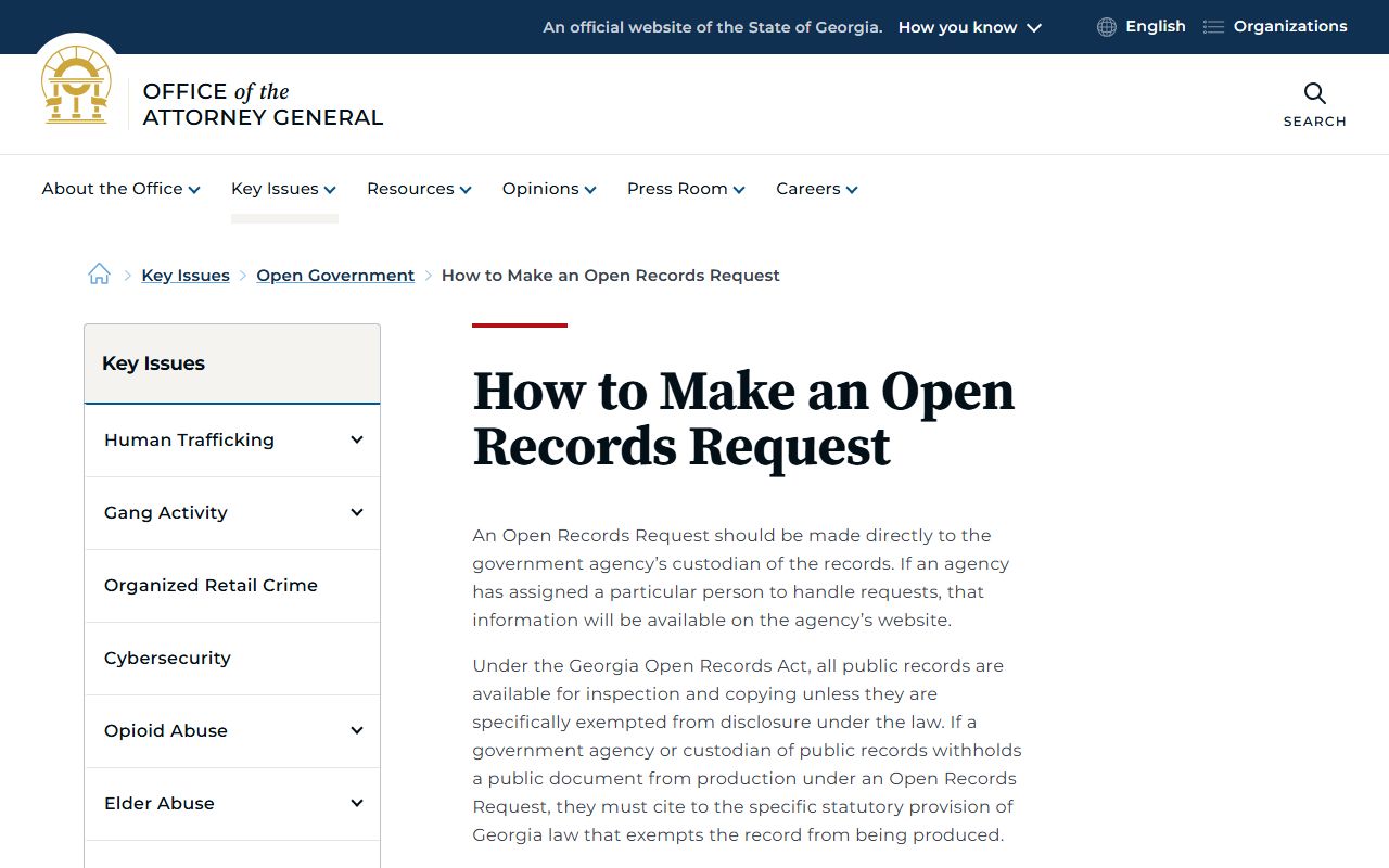 Jefferson County court records open records request guidance