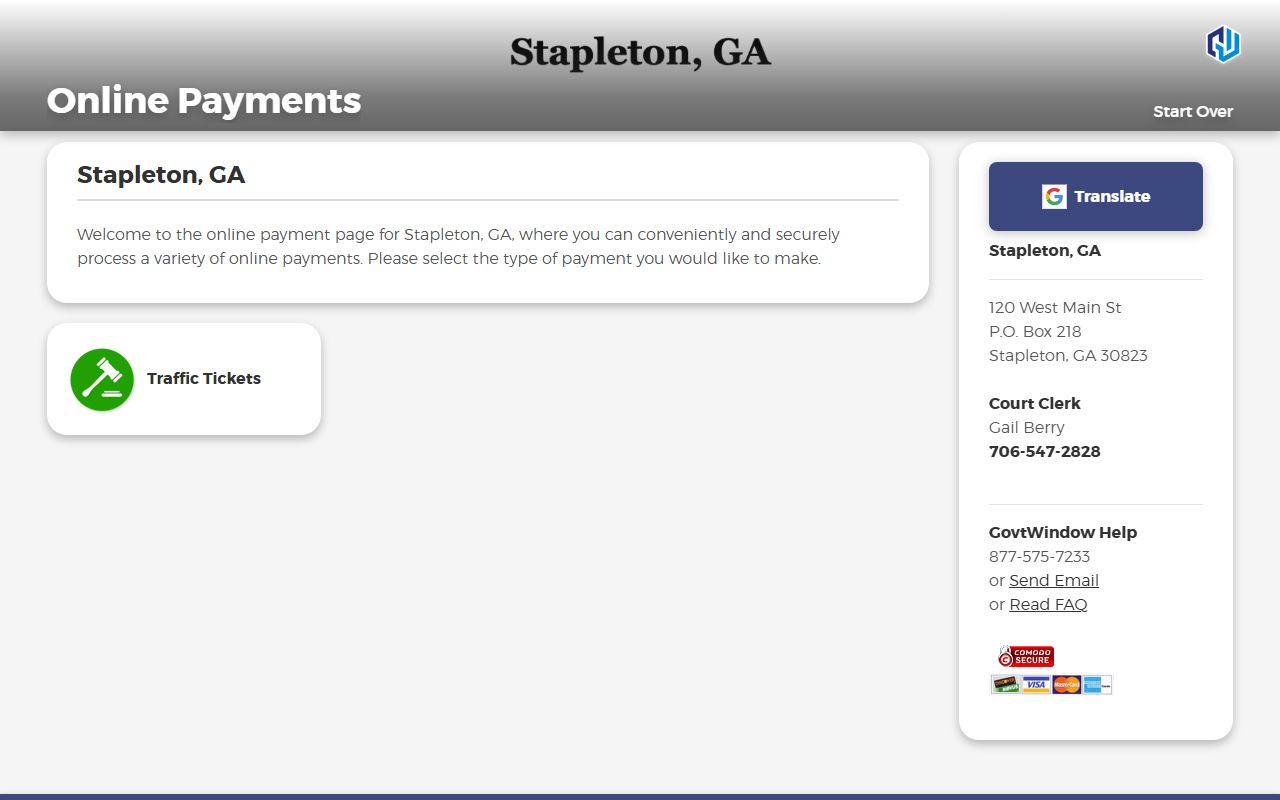 Jefferson County court records Stapleton municipal payment source
