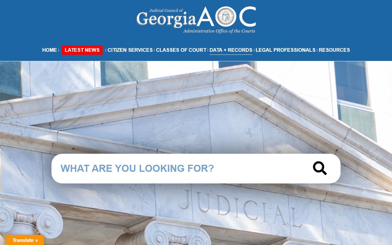 Jefferson County criminal court records Georgia Courts data source