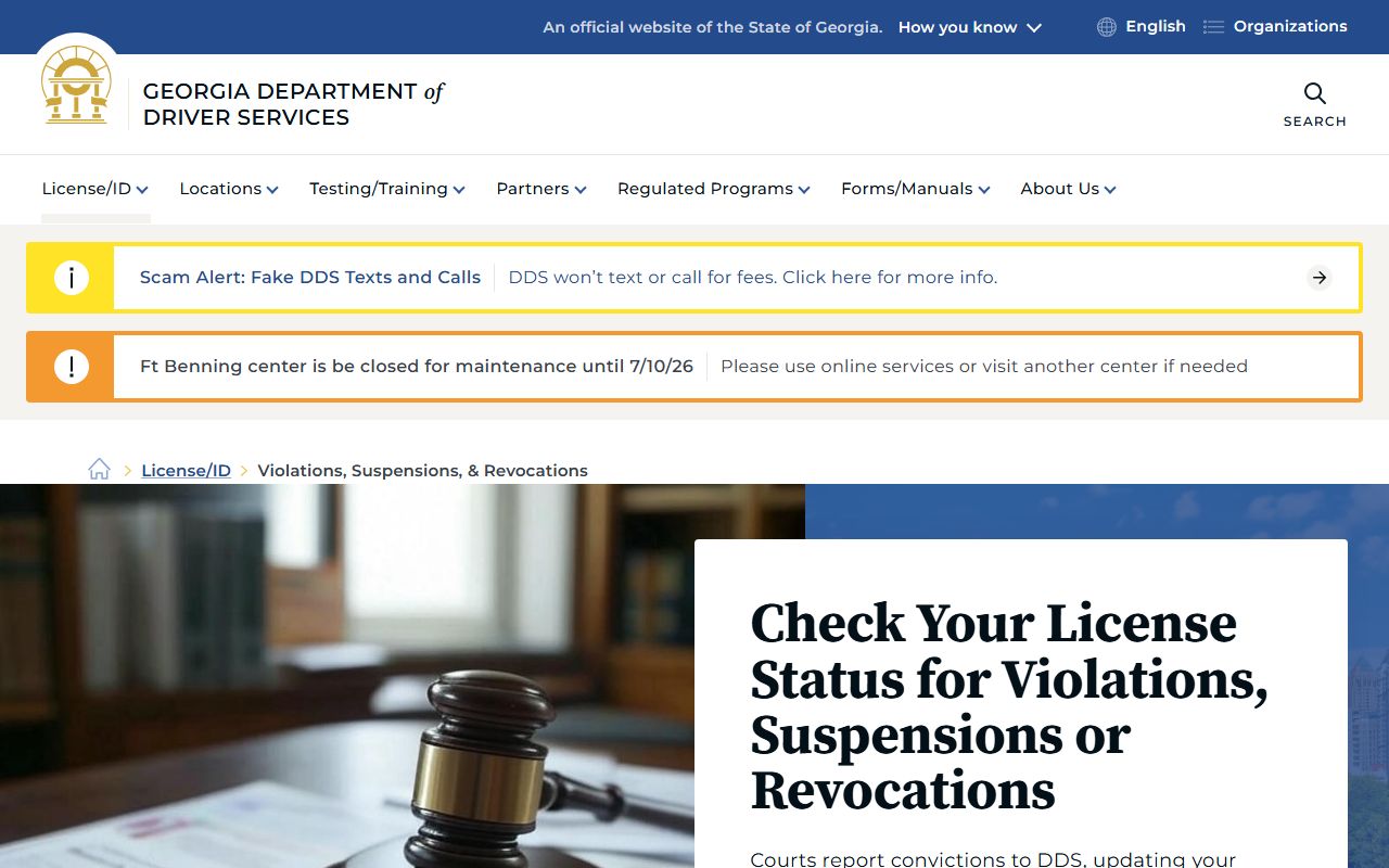 Jefferson County traffic court records DDS violations and suspensions