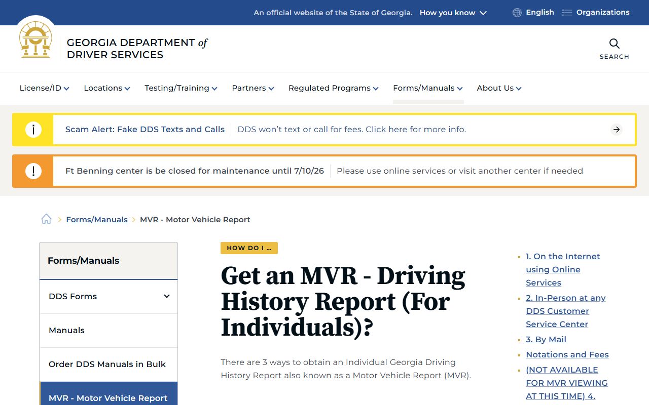 Jefferson County traffic court records DDS MVR driving history