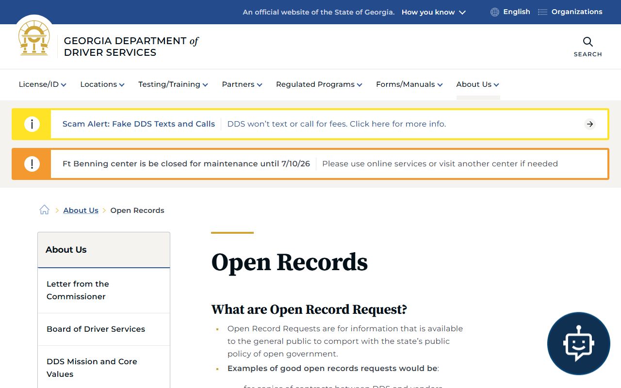 Jefferson County traffic court records DDS open records MVR limit